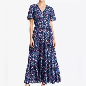 Lauren by Ralph Lauren floral tiered maxi dress